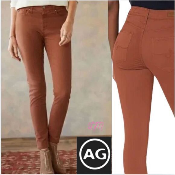Ag Adriano Goldschmied Denim - AG Adriano Goldschmied Farrah Skinny Ankle Jeans High Rise Stretch Sateen 30